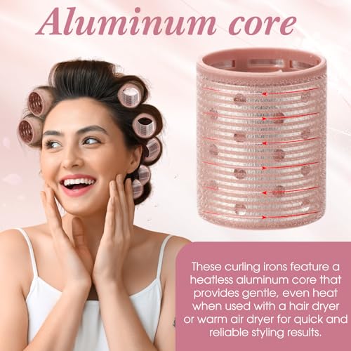 Therwen 18 Pc Aluminum Thermal Hair Rollers Set