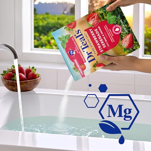 Epsom Salt Magnesium Soak, Strawberry Serenade & Orange, 3 lbs