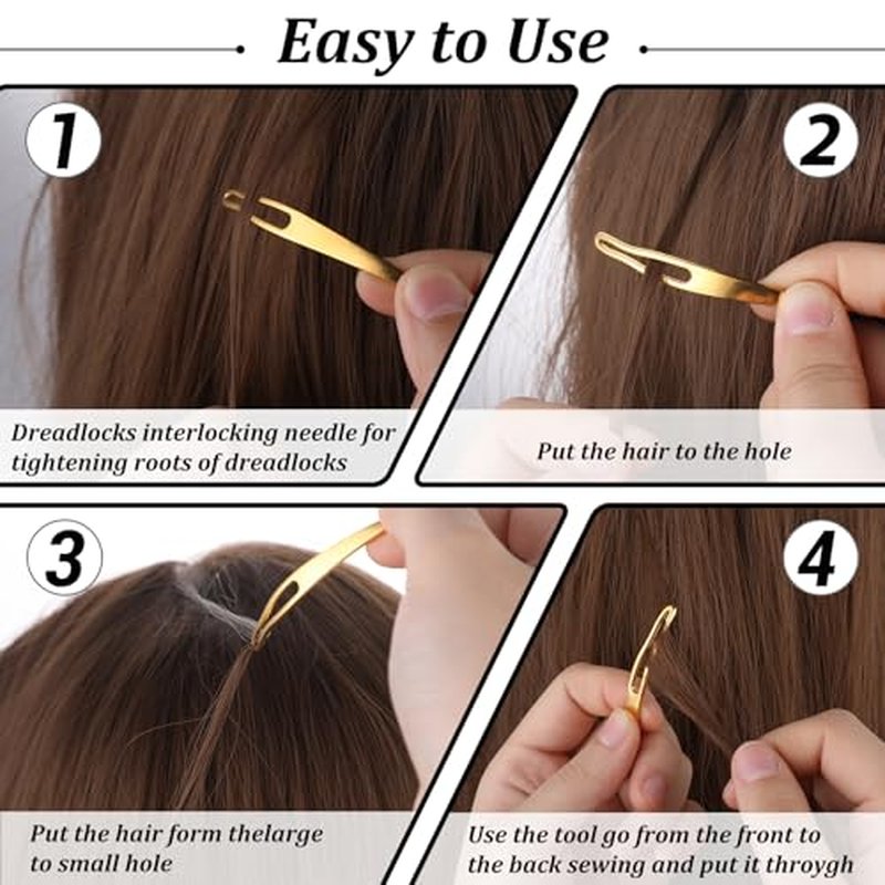 8-Piece Interlocking Loc Tool Set for Dreadlocks & Braids