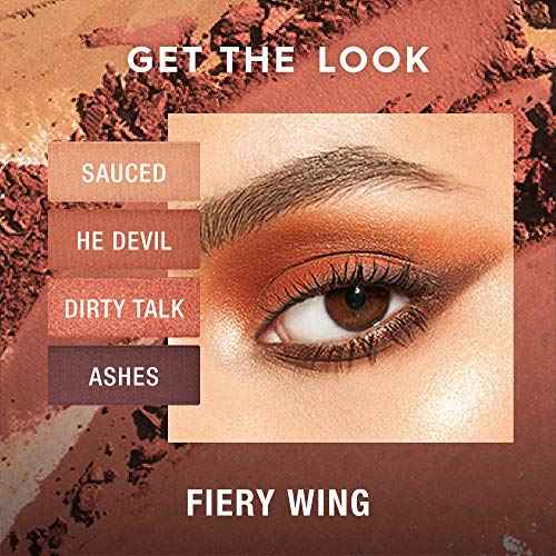 Urban Decay Naked Heat Eyeshadow Palette, Warm Brown Neutral Makeup Palette, Matte, Metallic, Shimmer Finish, 12 Amber-hued Red & Orange Eye Shadows