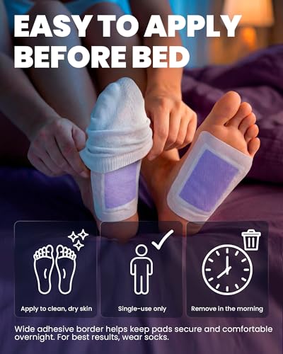 BloomLab Lavender Bamboo Vinegar Foot Pads | 30 Count