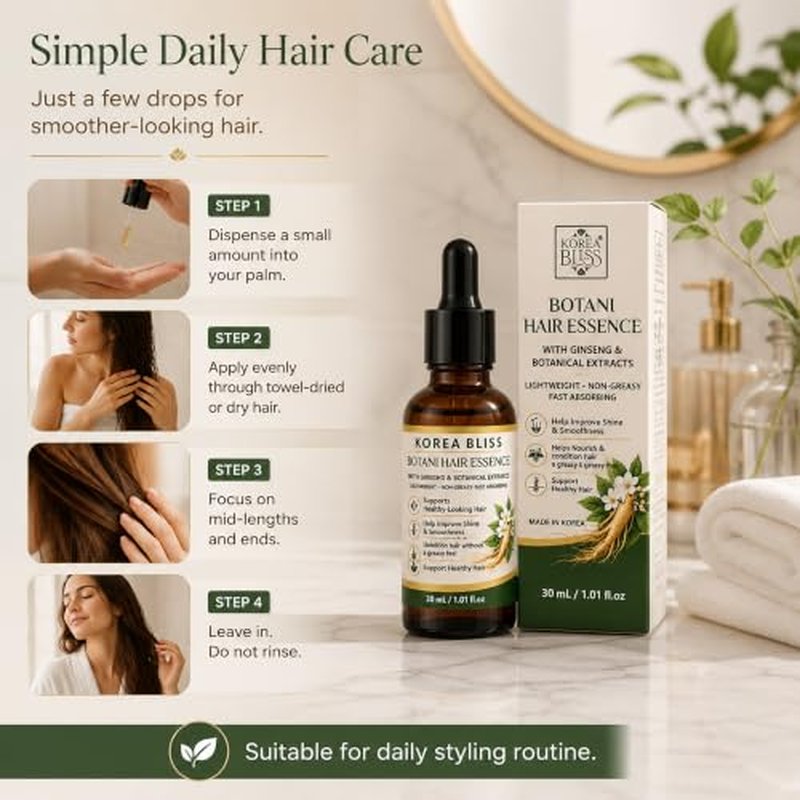 Botani Hair Essence with Ginseng - Lightweight & Fast-Absorbing