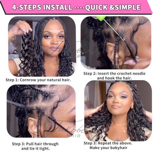 14 Inch Burmese Curly Human Crochet Hair Bundles for Black Women