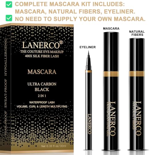 4D Silk Fiber Lash Mascara & Waterproof Eyeliner Set