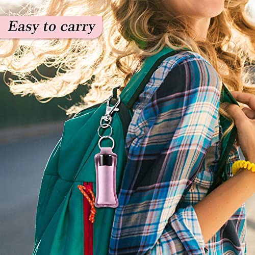 Chapstick Holder Lip Balm Sleeves Pouch Portable Lipstick Lip Gloss Holder Bags With Clip for Women