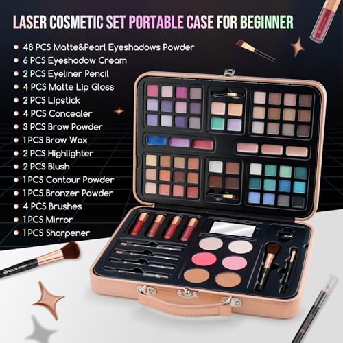 Color Nymph Full Makeup Kit for Girls - 54 Colors & Accessories