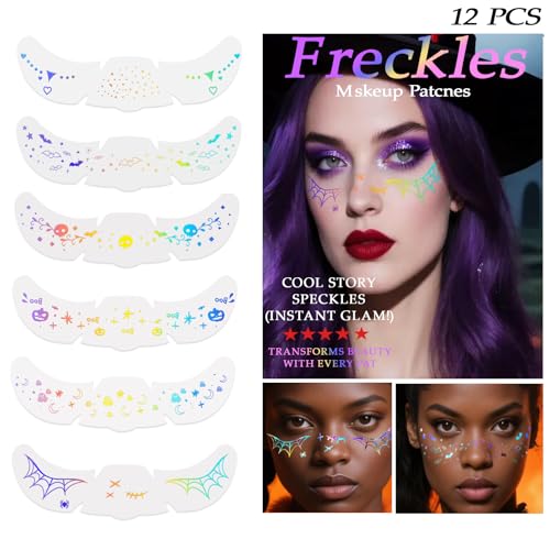 Holographic Gold Glitter Tattoos - Star Sparkles Face & Body