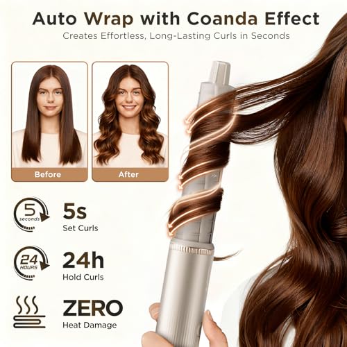 O.H.B 5-in-1 Hot Air Hair Styler Brush - 110K RPM Ionic Dryer