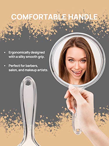 OMIRO Double-Sided 1X/3X Hand Mirror, 6-Pack, Clear (6pcs)
