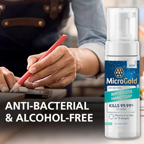 MicroGold Alcohol-Free Hand Sanitizer & Foaming Antibacterial Soap, 4 oz