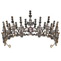 Baroque Rhinestone Wedding Tiara Crown for Bride