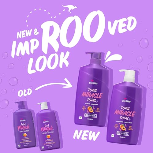 Aussie Total Miracle Hair Care Bundle | Shampoo, Conditioner & Deep Treatment