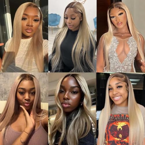 Ash Blonde Human Hair Bundles 30-34 Inch Straight #22