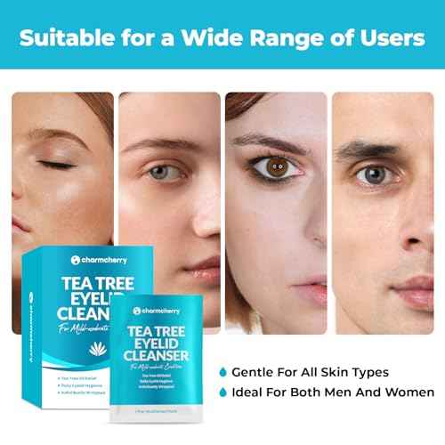 Tea Tree Oil Eyelid Wipes (36 Count), Individually Wrapped Eyelid Cleanser, Eyes Lid Cleaning Wipes for Stye Eye Treatment, Eye Wipe for Dry Eyes, Blepharitis, Mild to Moderate Conditions