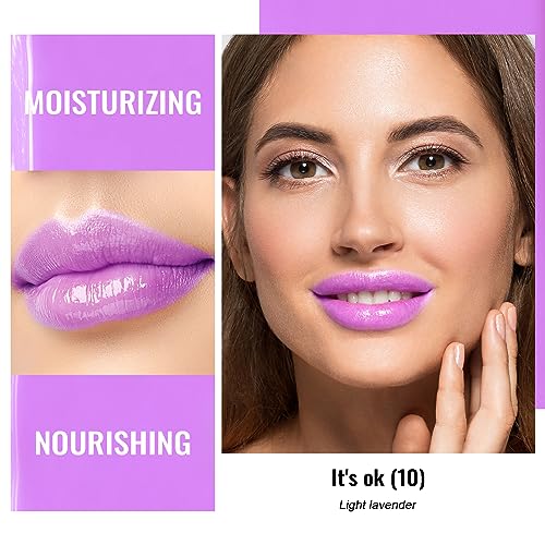 Oulac Pinky Purple Moisturizing Lipstick - Vegan Hydrating Lip Tint