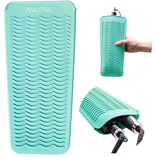 ANGENIL Heat Resistant Silicone Mat for Hair Straightener & Curling Iron
