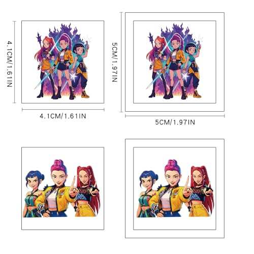 40pcs Cartoon Temporary Tattoos for Kids