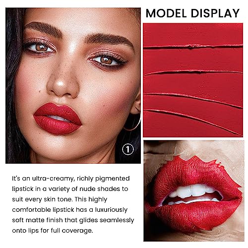 Matte Velvet Lipstick Set - 3 Shades Waterproof 24H