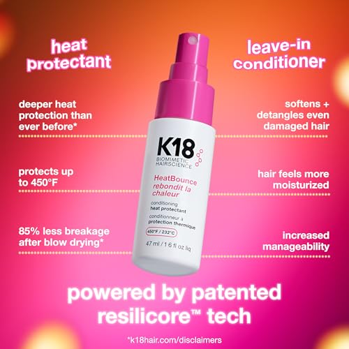 K18 HeatBounce Heat Protectant Spray | Leave-In Conditioner