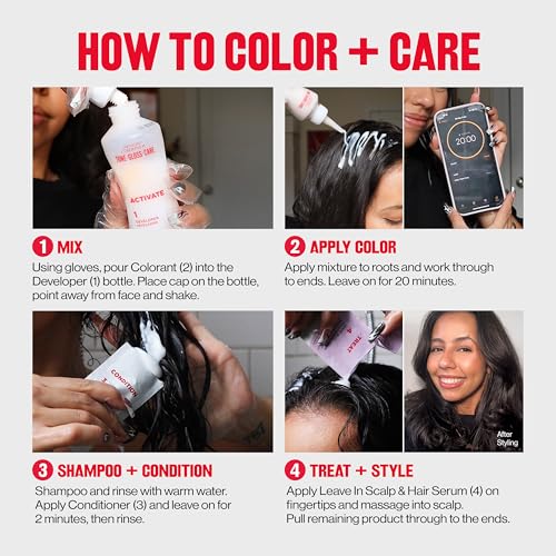 Revlon ColorSilk Tone + Gloss + Care Demi-Permanent Hair Color - Black
