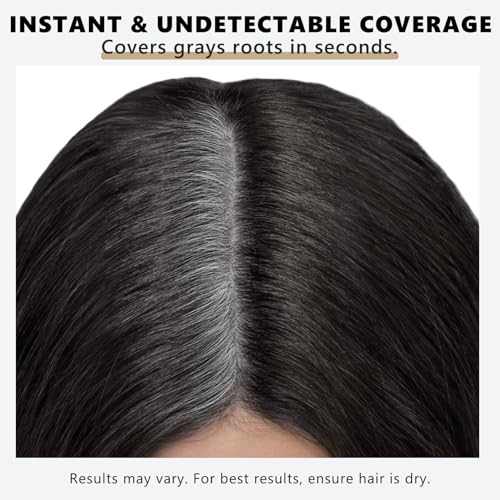 Seaboll 3-Color Root Touch Up Hair Powder Kit for Natural Black & Dark Hair