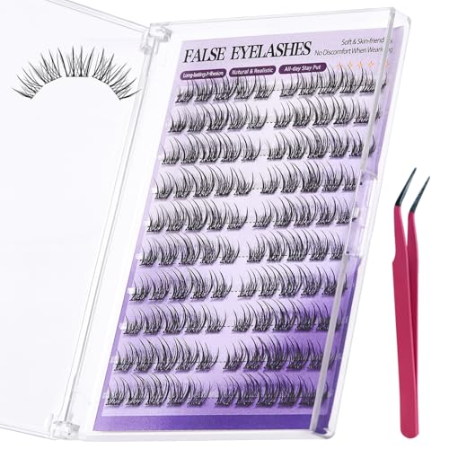 Self-Adhesive Lash Clusters 100PCS Wispy Preglued Press-On Eyelashes