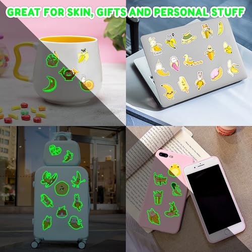Banana Temporary Tattoos 96PCS - 8 Sheets Party Favors