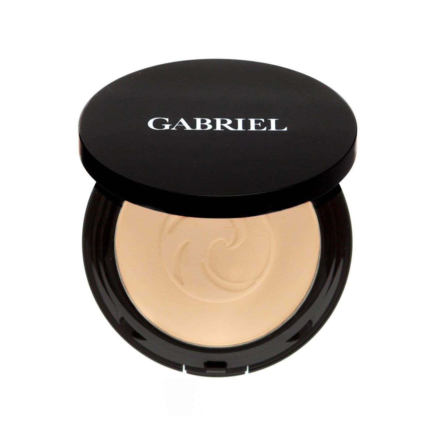 Gabriel Cosmetics About Face Set- Dual Powder Foundation (Medium Beige), 3-in-1 Multi Pot (Dahlia), Mascara (Black) and Gabriel Makeup Bag (Medium Beige SET)