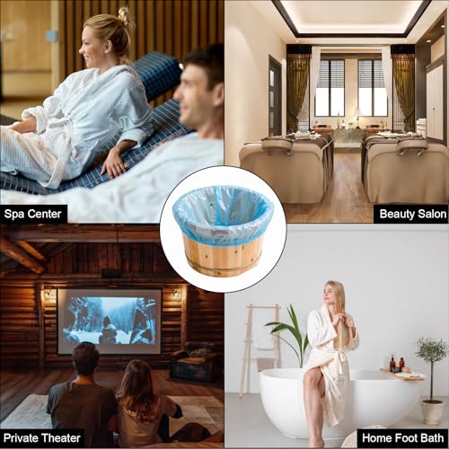 Disposable Pedicure Foot Bath Liners 25 pcs, Portable Spa & Foot Care Bags