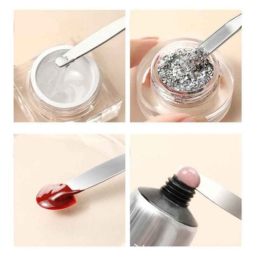 100Pcs Soft Nail Sponges for Ombre, Nail Art Tools, Nail Art Sponges with Grabbing Pen,Stir Spoon, Ombre Nail Brushes, Manicure Professional Accessories Supplies