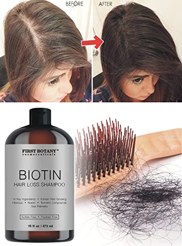 Hair Regrowth Shampoo with DHT Blockers & Biotin, 16 fl oz