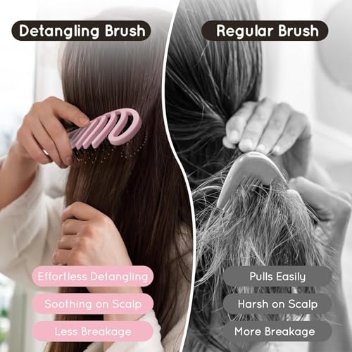 Ecoed Detangling Brush - Anti-Static Vented Design for All Hair