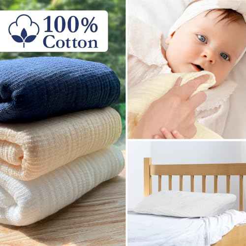 Ultra Soft Gauze Towels YAWARA 100% Cotton Premium Japanese Towel Low Friction 31.5 x 12.6 inches