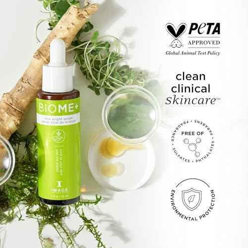 IMAGE Skincare, BIOME+ Dew Bright Serum, Microbiome Friendly Facial Serum, Boosts Luminosity and Enhances Elasticity