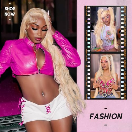 613 Blonde Body Wave Lace Front Wig 13x6 200 Density Human Hair