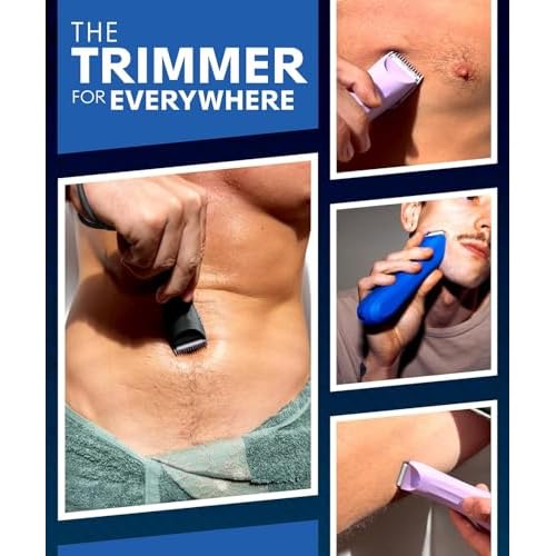 BALLS Trimmer V3 The Archibald - Body & Pubic Hair Shaver for Men - No Cuts, Sacksafe Guard, Rechargeable, 100% Waterproof, Cordless - Wet/Dry with Replaceable Ceramic Blades Archibald Trimmer