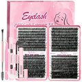 DIY Lash Extension Kit 720pcs Clusters 10-18mm with Bond & Seal
