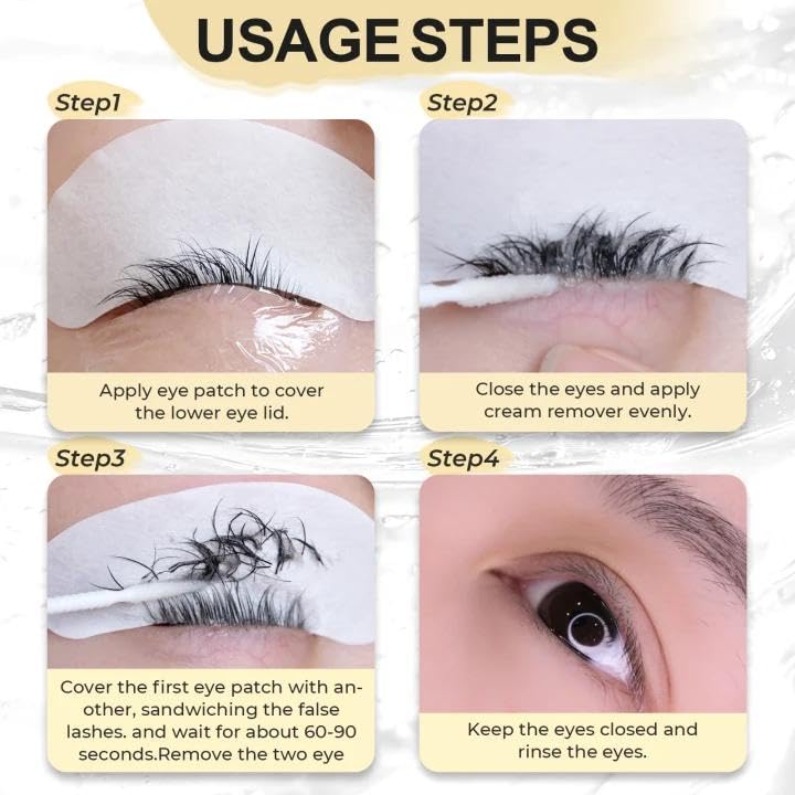 Eyelash Extension Remover - Professional Gel, Quick 1-3 Min