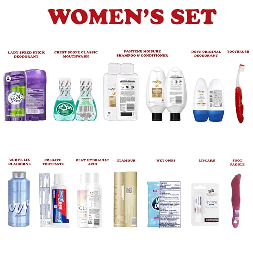 Women's Travel Toiletry Kit with 13 TSA-Compliant Essentials