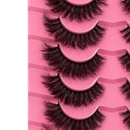Cat Eye Mink Lashes 16mm - 7 Pairs Dramatic Volume