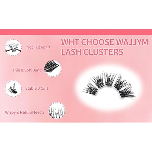 DIY Lash Clusters Kit Lash Extension Kit, 540pcs,30D&40D&50D&60D&80D&100D, 9-16mm, D Curl, Natural Volume Lash Extensions Wispy Eyelash Clusters Individual Lashes Kit,10#Black