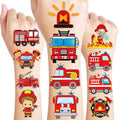 96-Piece Fire Truck Temporary Tattoos for Kids