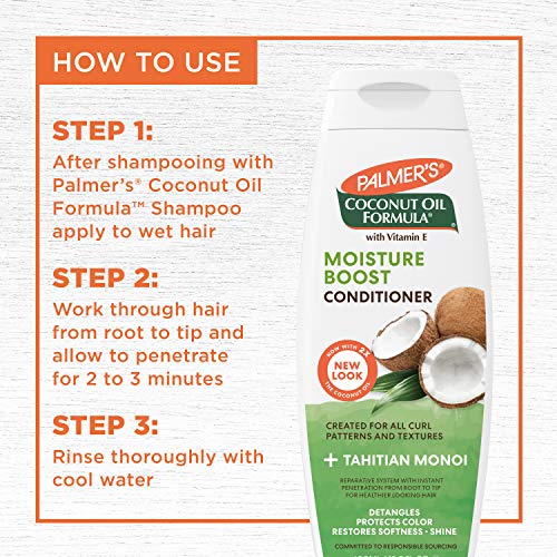 Palmer's Coconut Oil Formula Moisture Boost Conditioner, 13.5 Fl Oz (Pack of 2)