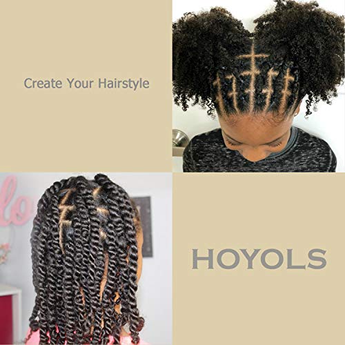 Black Rubber Hair Bands, 600 Pcs Small Hair Ties for Thick Hair