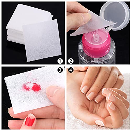 Lint-Free Nail Wipes for Gel Polish Removal - 1300 Pcs Non-Woven Pads