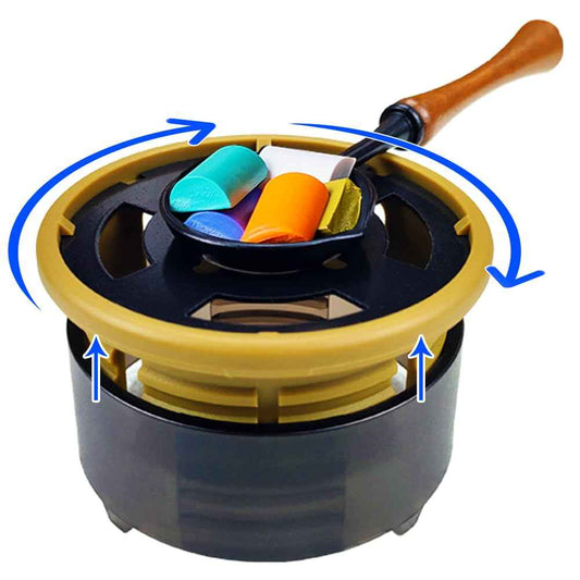 WAYUTO Adjustable Wax Seal Kit Wax Seal Furnace and Spoon Wax Seal Warmer and Spoon Kit Wax Seal Spoon Holder Wax Seal Tools for Sealing Projects