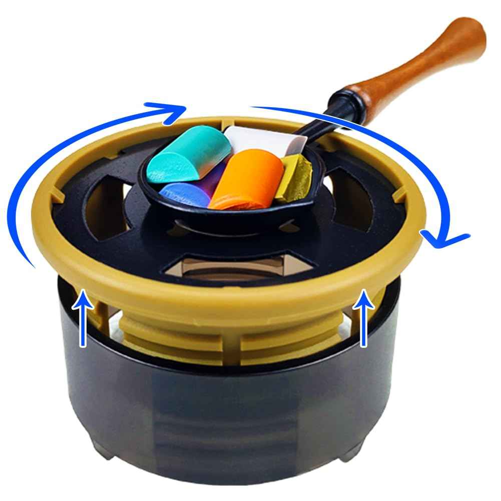 WAYUTO Adjustable Wax Seal Kit Wax Seal Furnace and Spoon Wax Seal Warmer and Spoon Kit Wax Seal Spoon Holder Wax Seal Tools for Sealing Projects