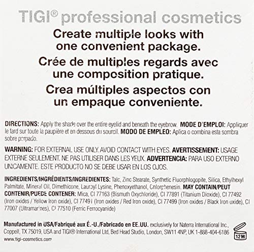 TIGI High Density Quad Eyeshadow Smoky Hot 0.32oz