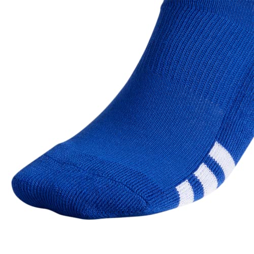 adidas Rivalry Soccer Socks Cushioned Over The Calf (OTC) (2-Pair), Royal Blue/White, X-Small