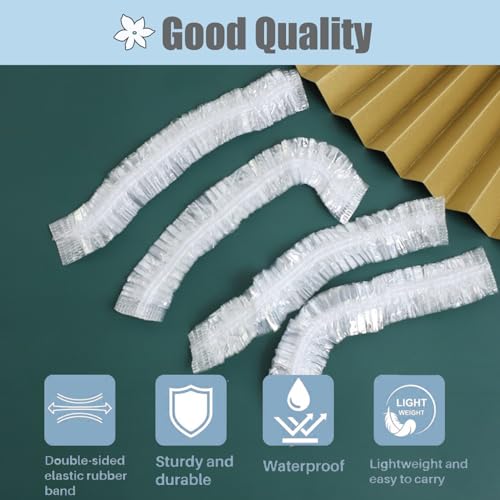 Large Size Disposable Shower Caps 50cm Waterproof Hair Cover Pack of 100